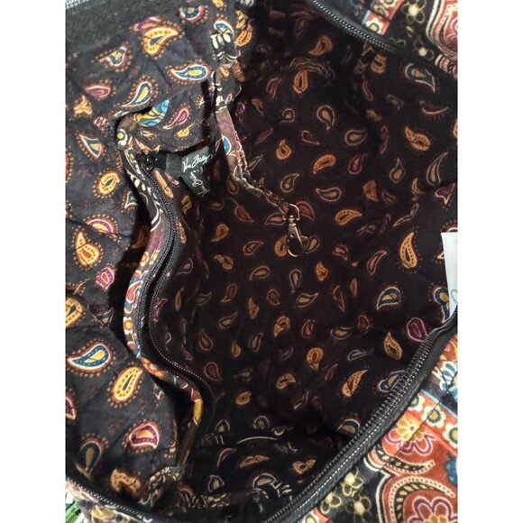 Vera Bradley Quilted Cotton Shoulder Bag In Bohemian Paisley Print - Picture 12 of 13